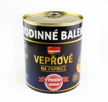 Vepřové na paprice 50 %, 800 g XXL