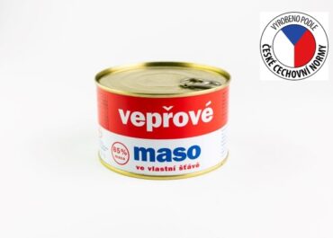 RETRO – Vepřové maso ve vlastní šťávě 85%, 400 g
