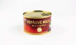 Vepřové maso ve vlastní šťávě – 85% masa, 400 g