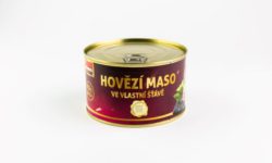 Hovězí maso ve vlastní šťávě 85 %, 400 g
