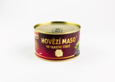 Hovězí maso ve vlastní šťávě 85 %, 400 g