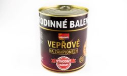 Vepřové na žampionech 50 %, 800 g XXL