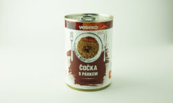 Čočka na kyselo s párkem, 400 g