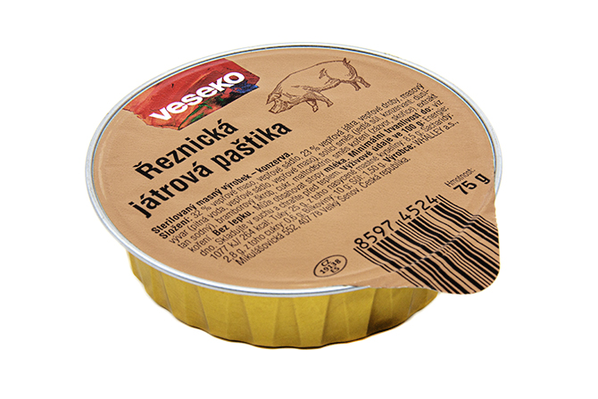 Řeznická játrová paštika, 75 g