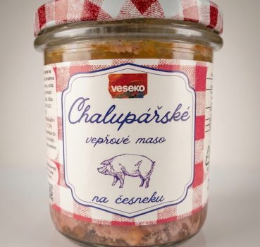 Chalupářské vepřové maso na česneku 90 %, 280 g