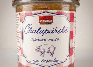 Chalupářské vepřové maso na česneku 90 %, 280 g